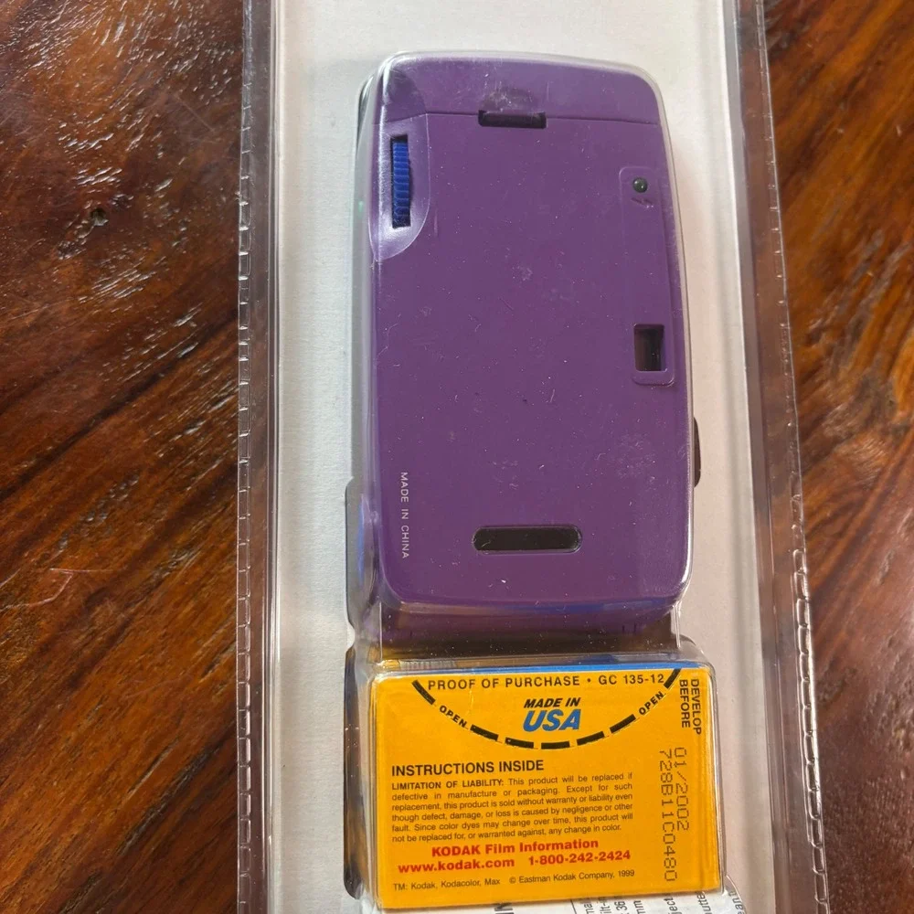 Jazz Jellies 207 Grape 35mm Film Camera Purple Translucent New Vintage Kodak MAX